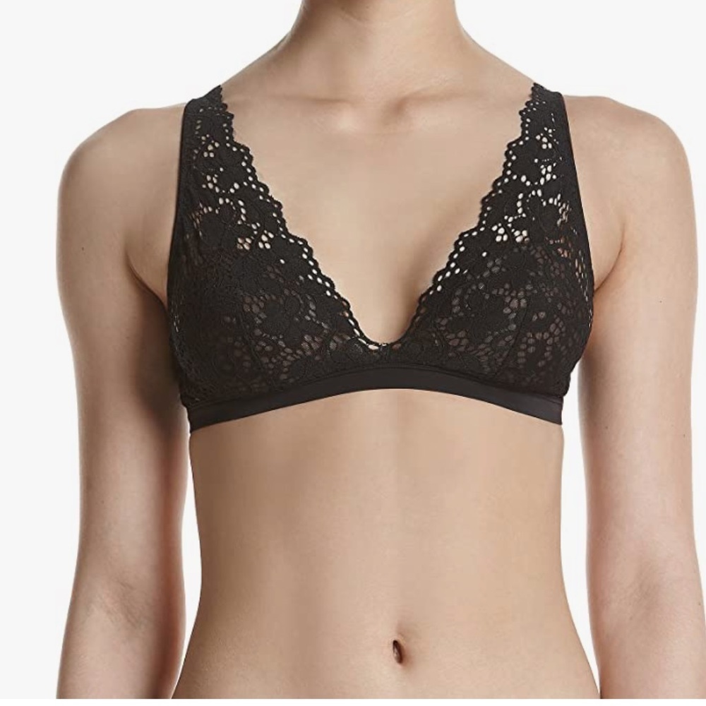 DKNY Classic Lace Sheer Bralette Never Worn Size S - Picture 2 of 8